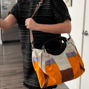 Marni balloon bag, orange, gray, rare find